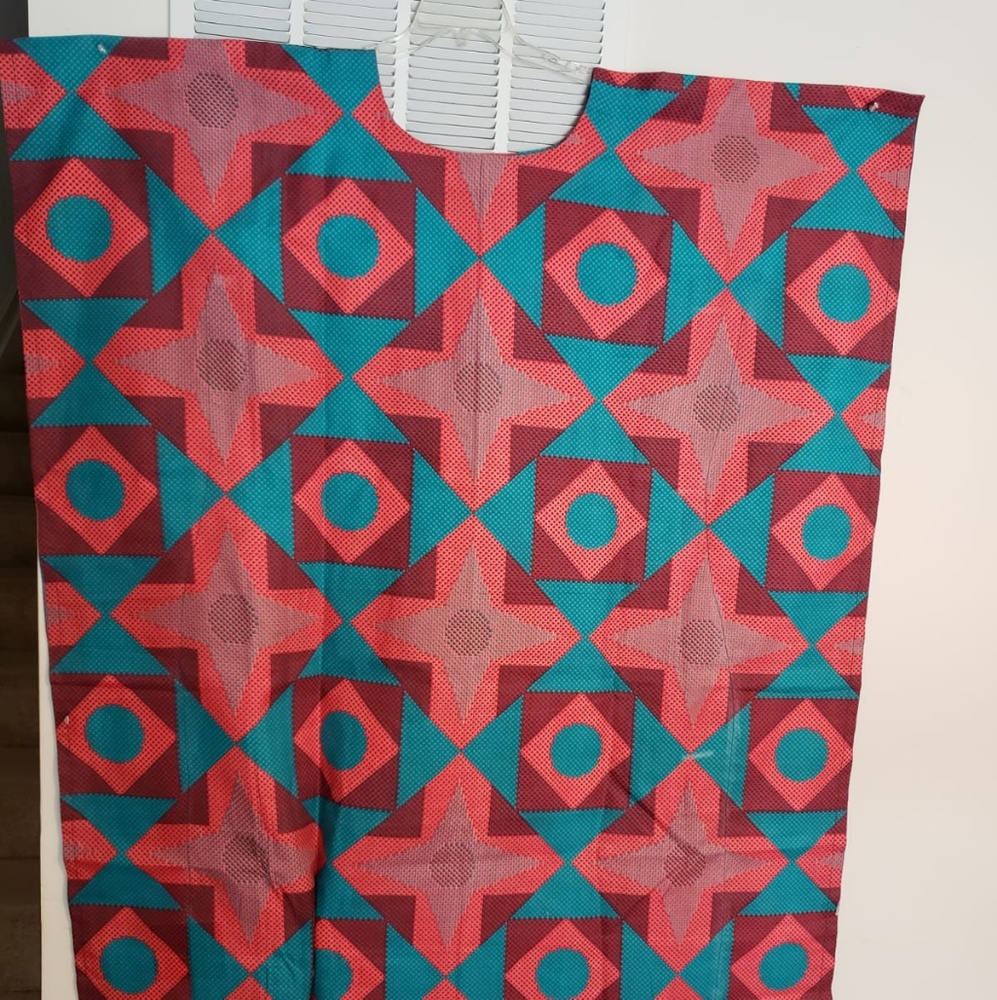 African print loose dress